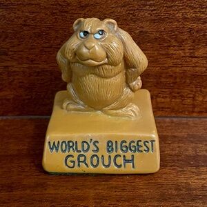 1975 Vintage Figurine. “World’s Biggest Grouch”